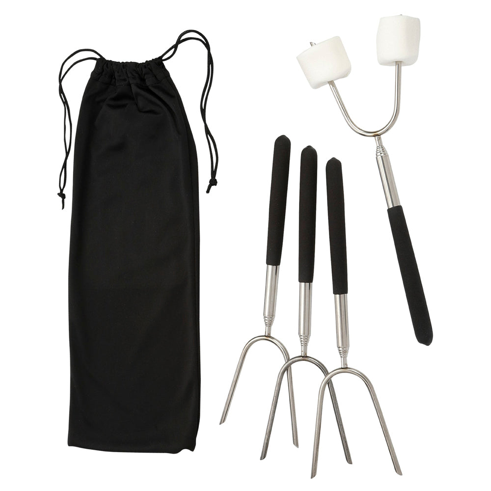 Extendable 34" Roasting Sticks with Carrying Case
